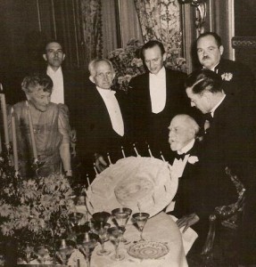 One of the Famous Birthday Parties with the younger Giraud ("Boy") Standing Behind his Father